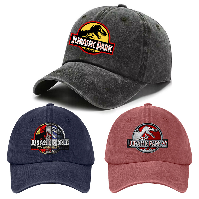 Visor Sun Hat - Jurassics World Series Distressed Hats Retro