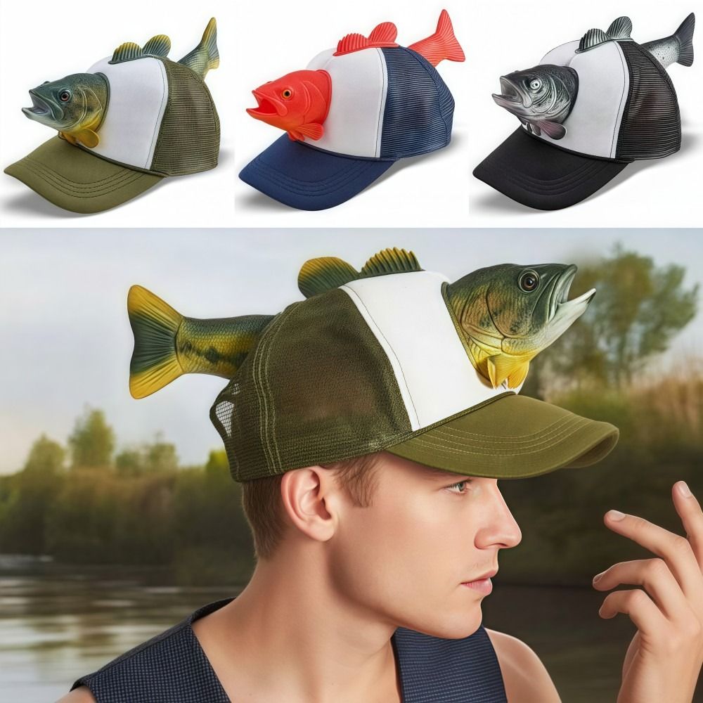 Funny 3D Fish Animal Trucker H - Trucker Cap Mesh reseña y precio