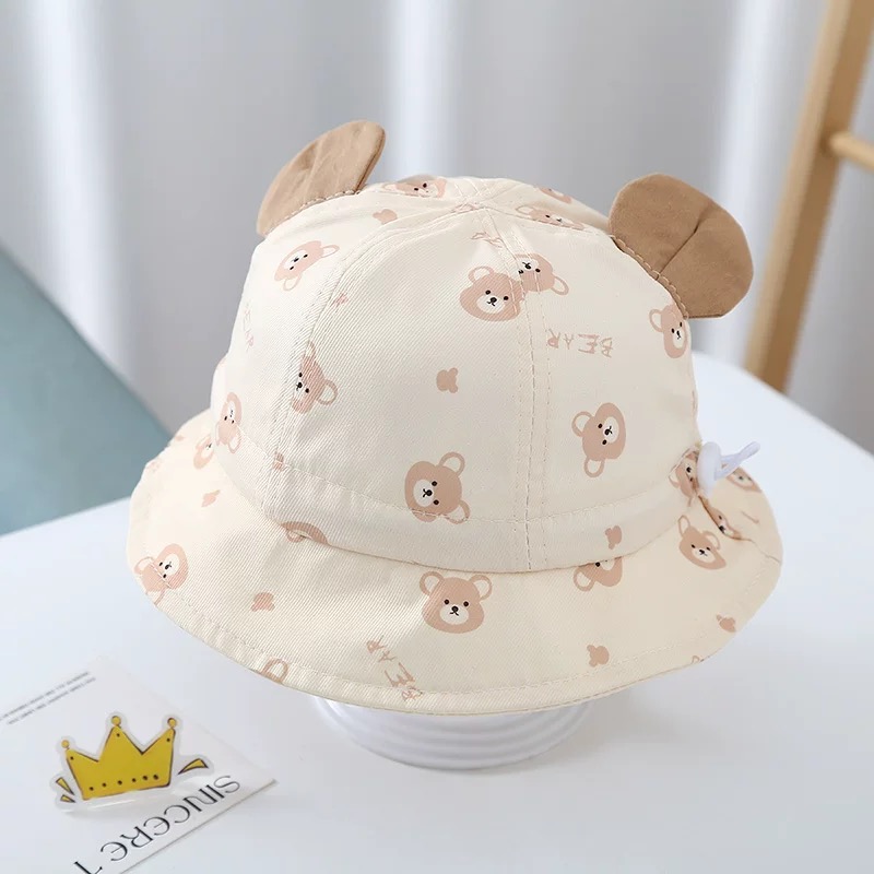 Spring 2026 New Cartoon Bear R - Bucket Hat Cotton reseña y precio