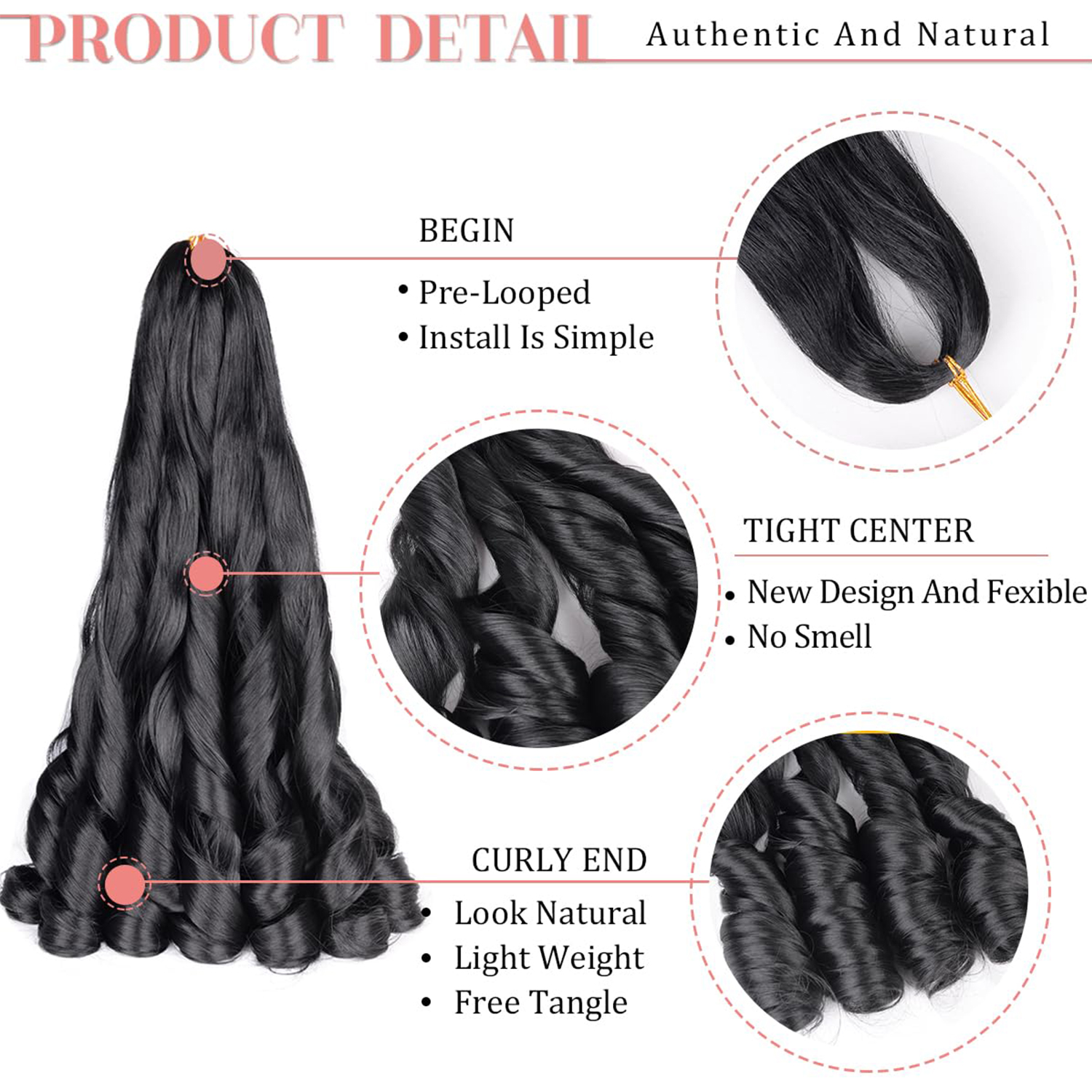 French Curly Braiding Hair 12/ - Beret French Wool reseña y precio