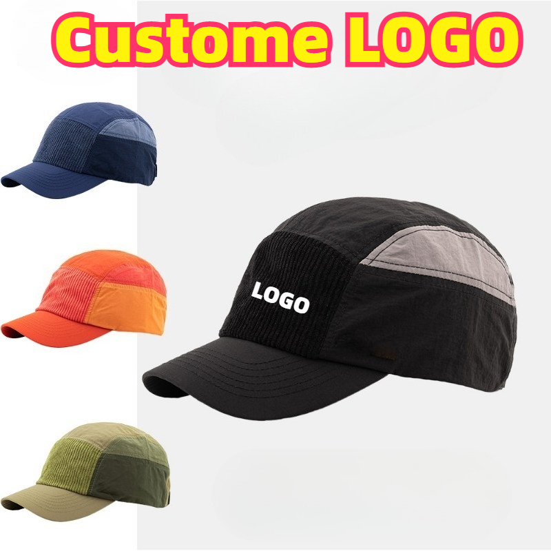 Custom Embroidered Logo Color  - Corduroy Cap 5 Panel reseña y precio