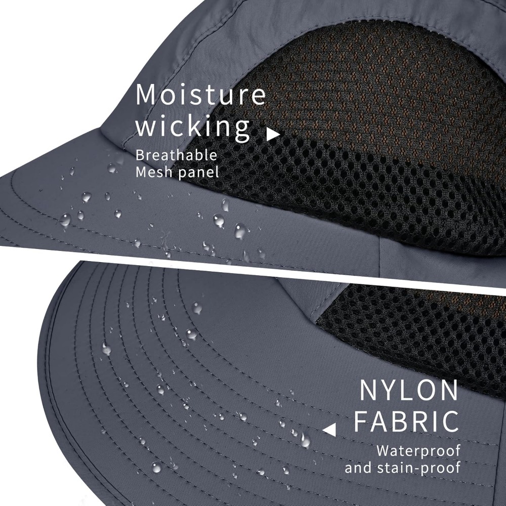 Sun Hat for Men Women with Nec - Sun Hat Wide Brim reseña y precio