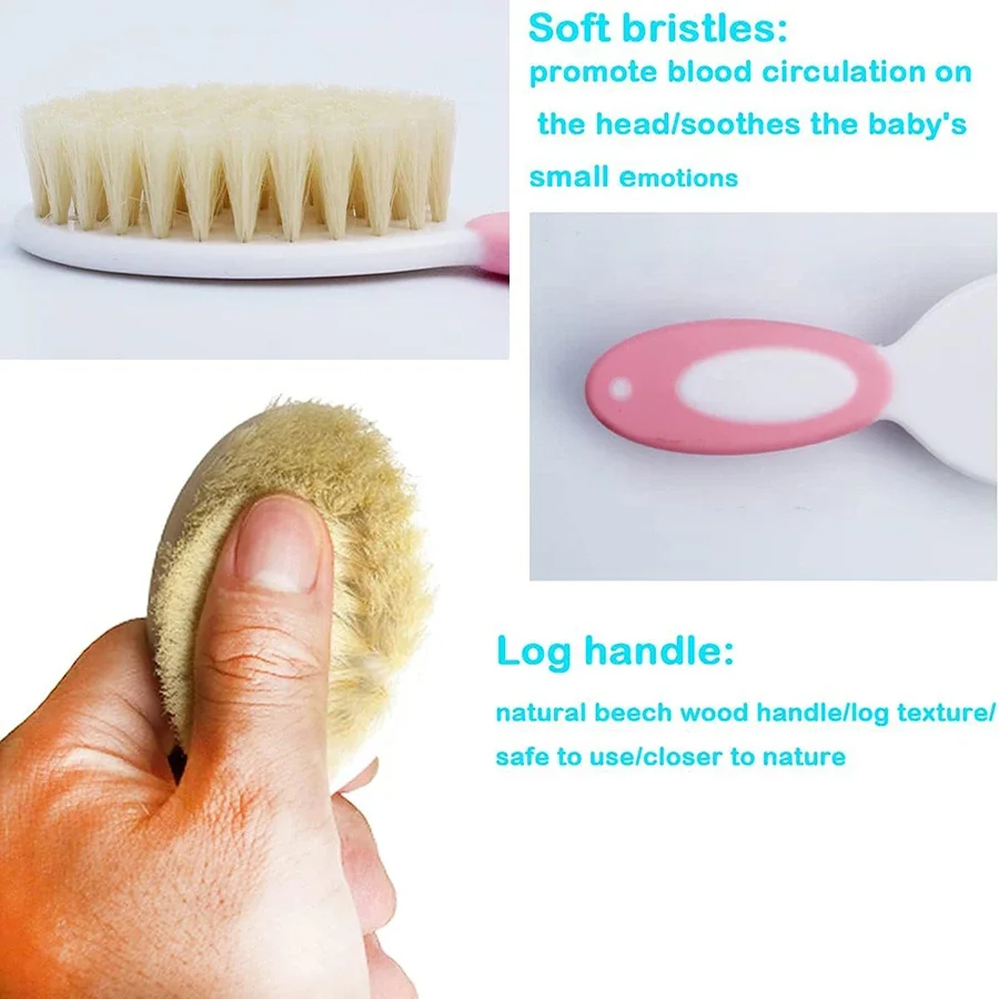 Baby Hair Brush Set for Newbor - Swim Hat Silicone reseña y precio