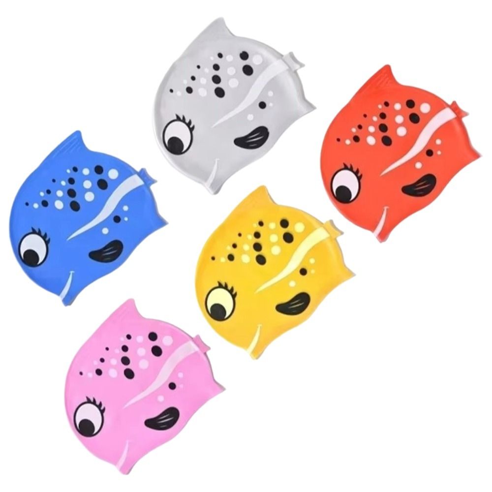 Cute Elastic Children's Swimmi - Swim Hat Silicone reseña y precio