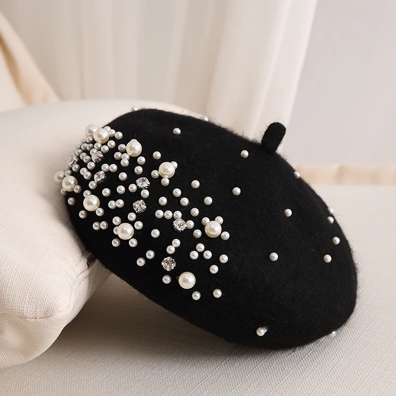 2024 Winter Wool Beret with Rh - Beret French Wool reseña y precio