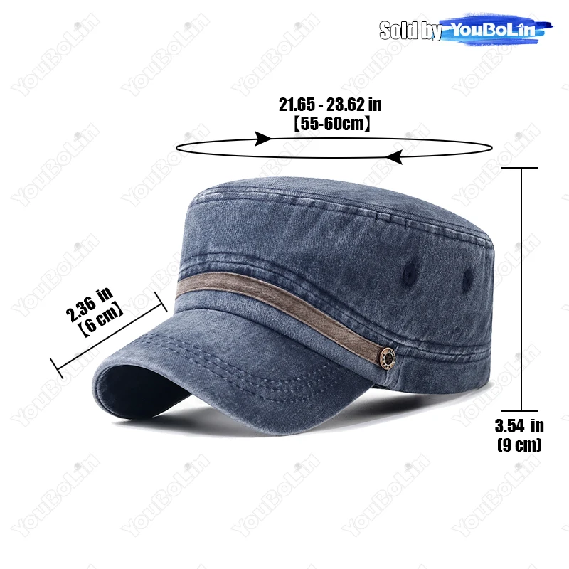 Washed hat, old cotton flat ha - Dad Hat Cotton reseña y precio