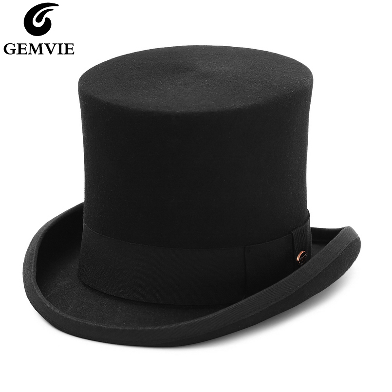 GEMVIE 17cm 100% Wool Felt Top - Fedora Hat Wool reseña y precio
