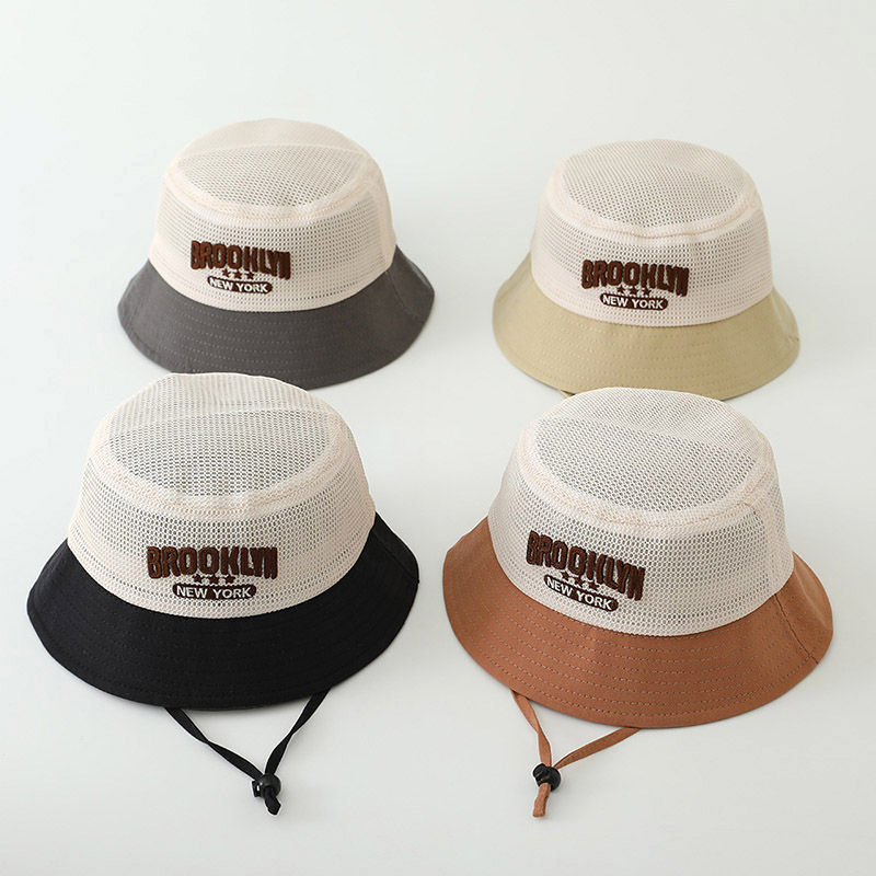 Letter Embroidered Baby Sun Ha - Bucket Hat Cotton reseña y precio