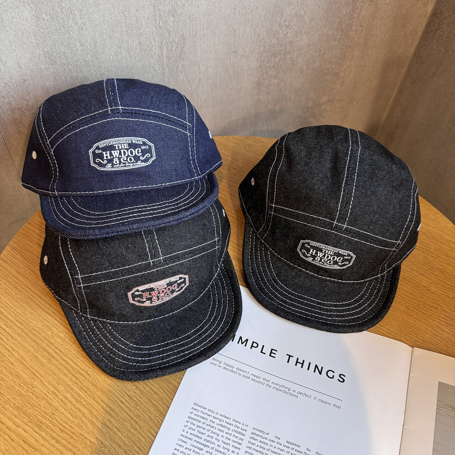 5 Panel Baseball Cap Denim Cot - Corduroy Cap 5 Panel reseña y precio