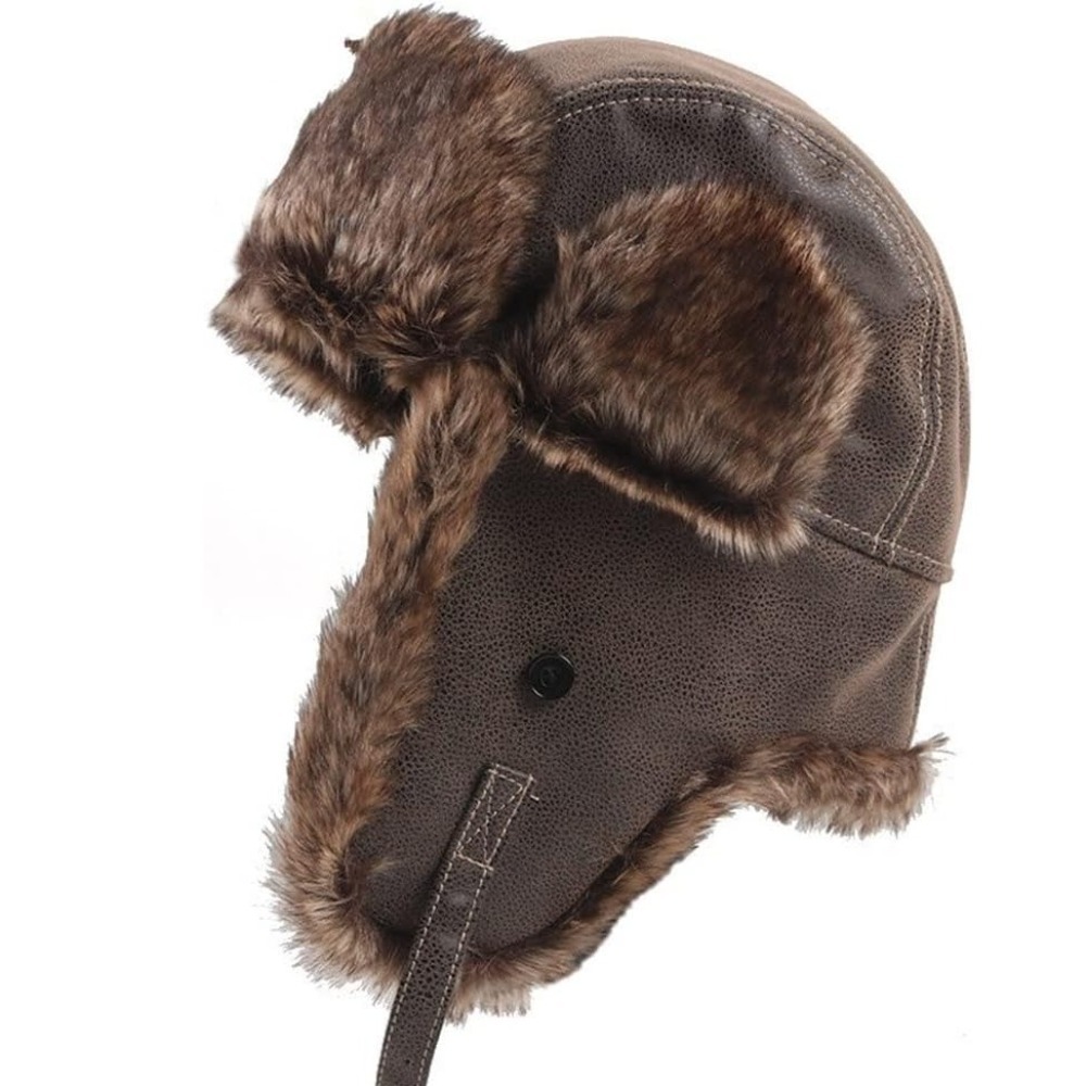 New Leather Winter Trapper Hat - Trapper Hat Ear Flap reseña y precio