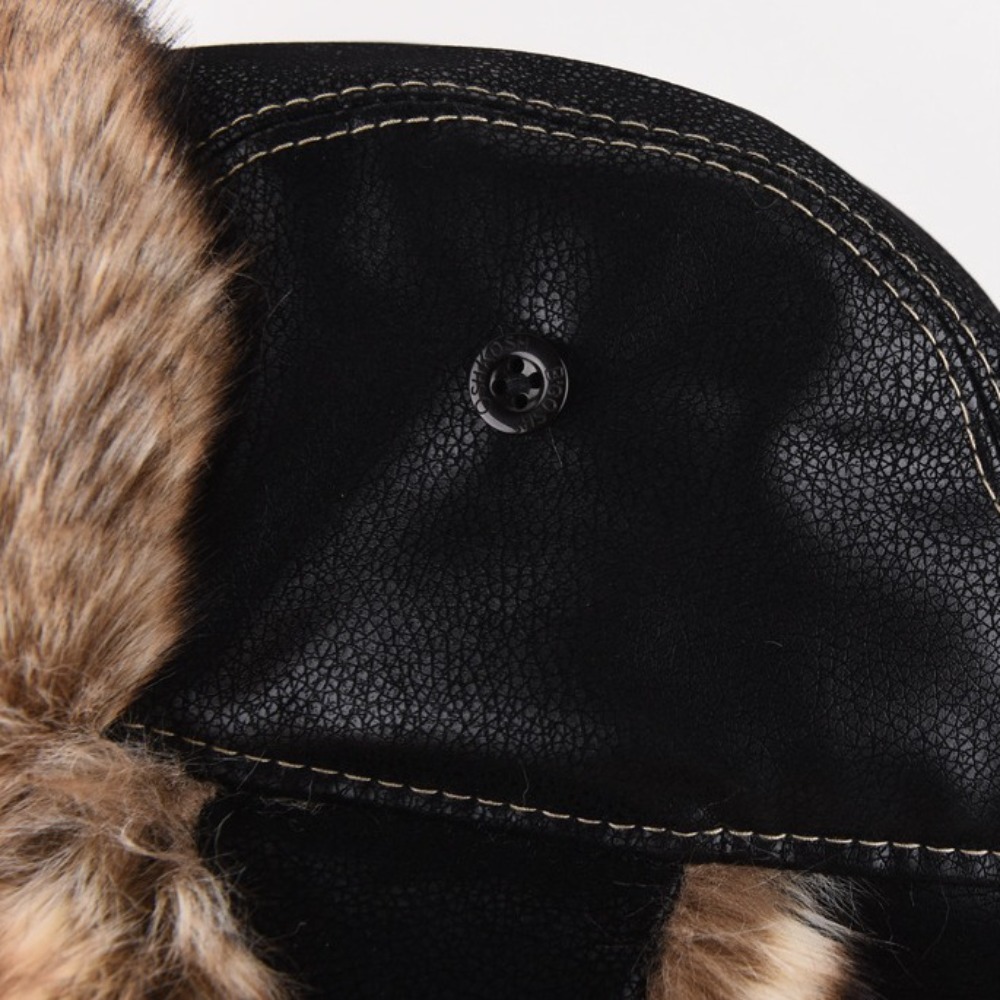 New Leather Winter Trapper Hat - Trapper Hat Ear Flap reseña y precio