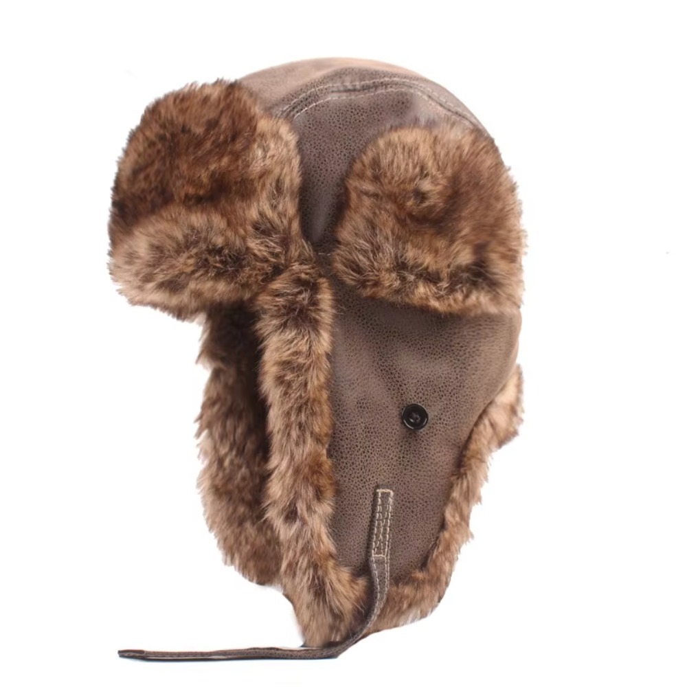 New Leather Winter Trapper Hat - Trapper Hat Ear Flap reseña y precio