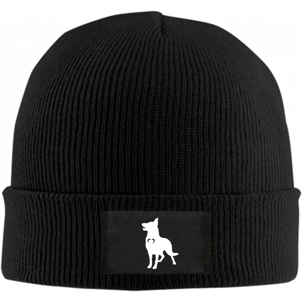 German Shepherd With Heart Bea - Beanie Cuffed Knit reseña y precio