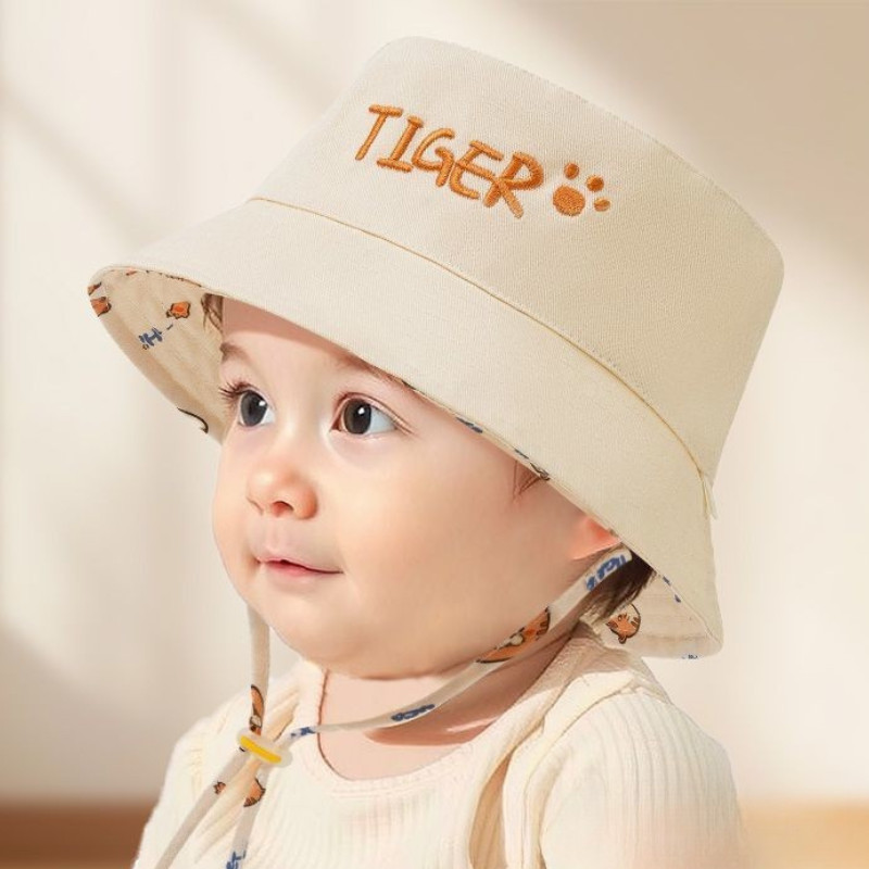 Letter Embroidered Baby Bucket - Bucket Hat Cotton reseña y precio
