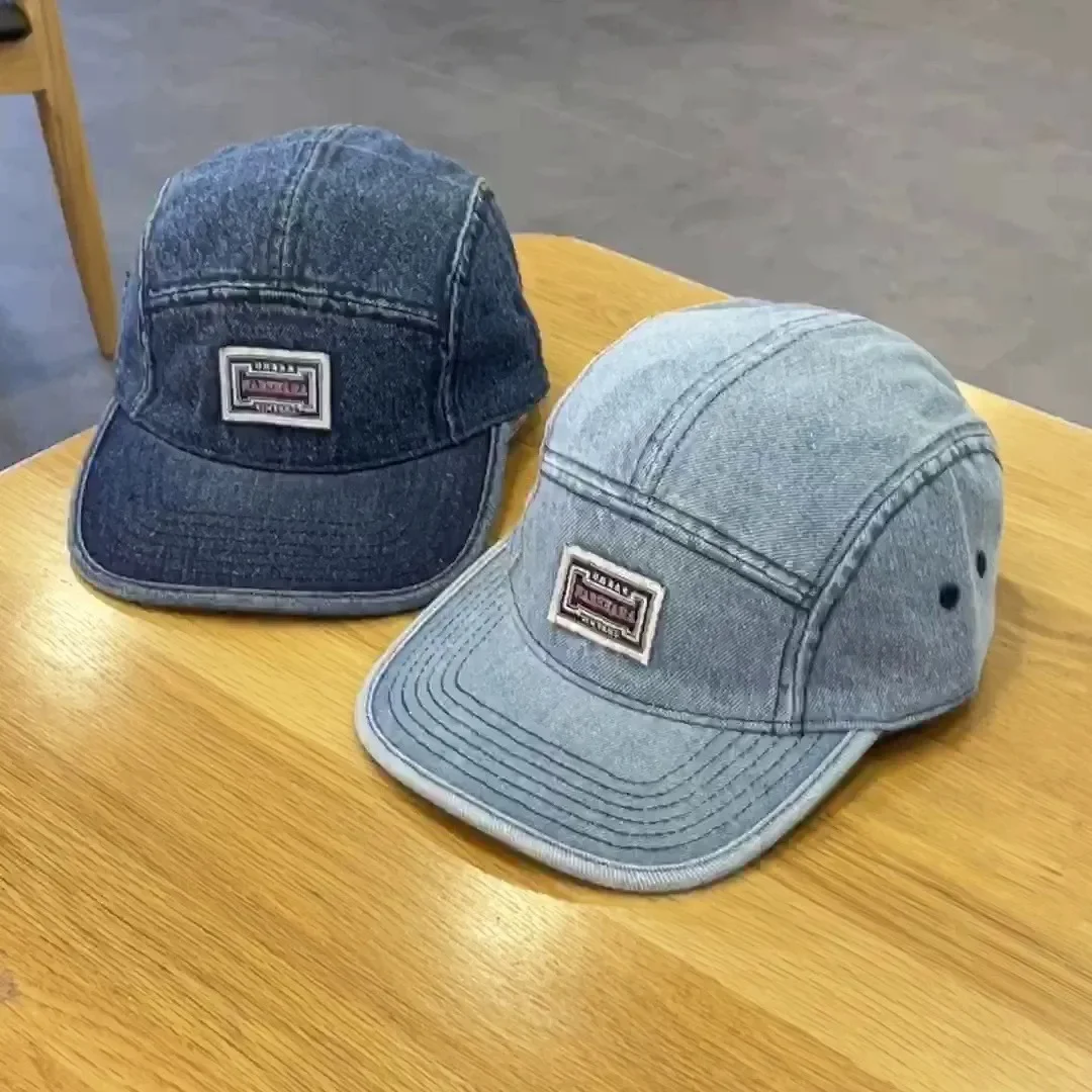 Vintage Flat Brim Denim Baseba - Corduroy Cap 5 Panel reseña y precio