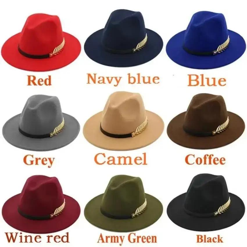 Simple Fashion Formal Occasion - Fedora Hat Wool reseña y precio