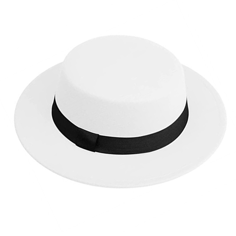 Men Women White Fedora Hat Fla - Fedora Hat Wool reseña y precio