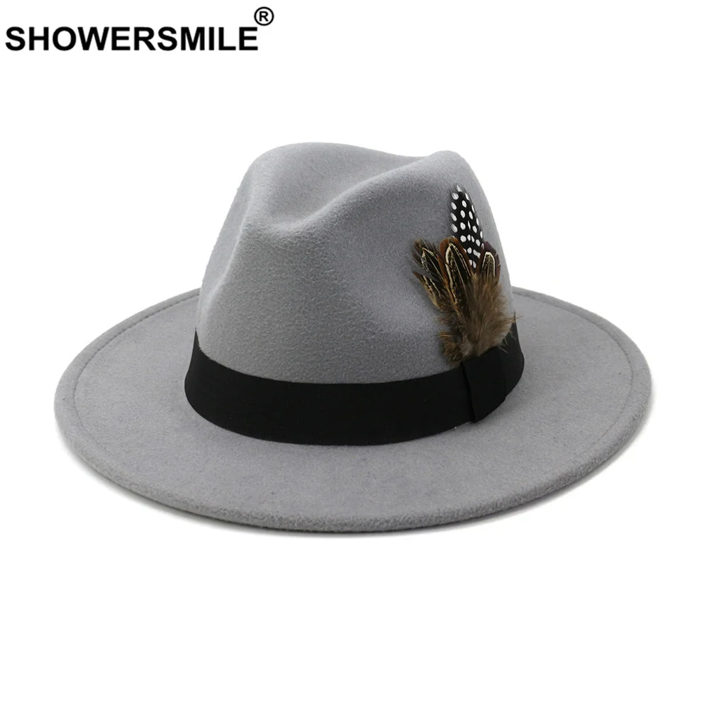 SHOWERSMILE Royal Blue Women M - Fedora Hat Wool reseña y precio
