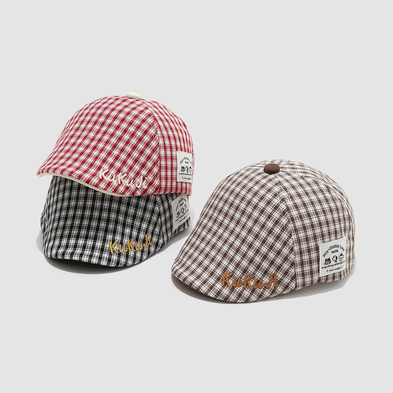 Fashion Children Checkered Ber - Visor Sun Hat reseña y precio