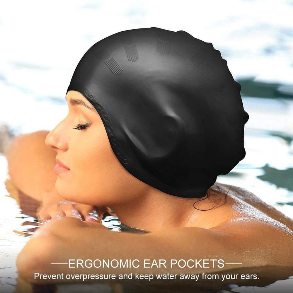 Adults High Elastic Swimming C - Swim Hat Silicone reseña y precio