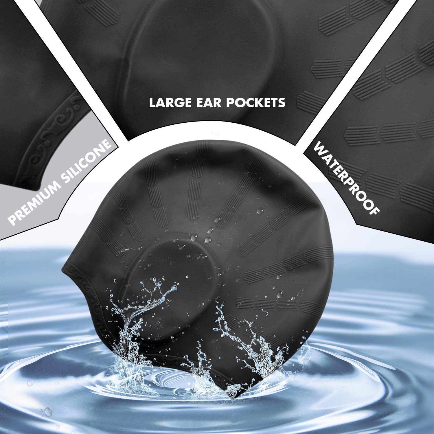 Adults High Elastic Swimming C - Swim Hat Silicone reseña y precio