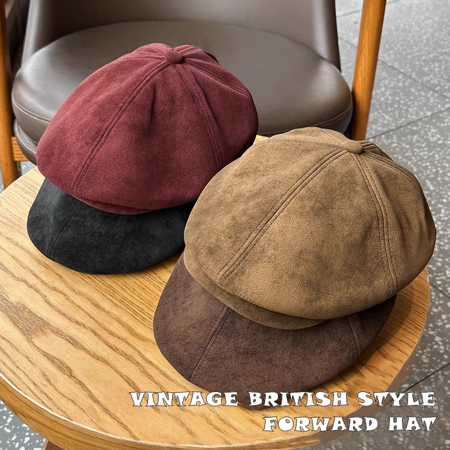 Vintage Suede Newsboy Cap Men  - Newsboy Cap Ivy reseña y precio