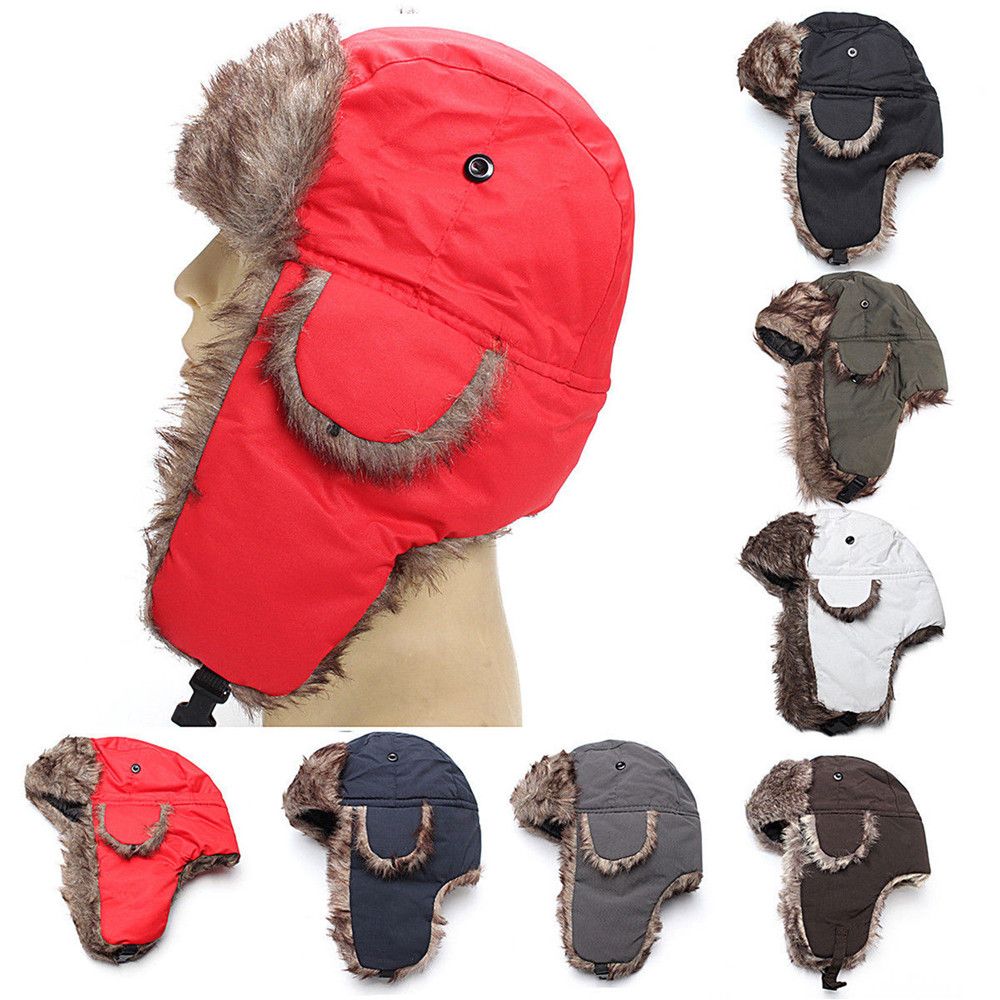 Warm Winter Fur Earflap Ski Ha - Trapper Hat Ear Flap reseña y precio