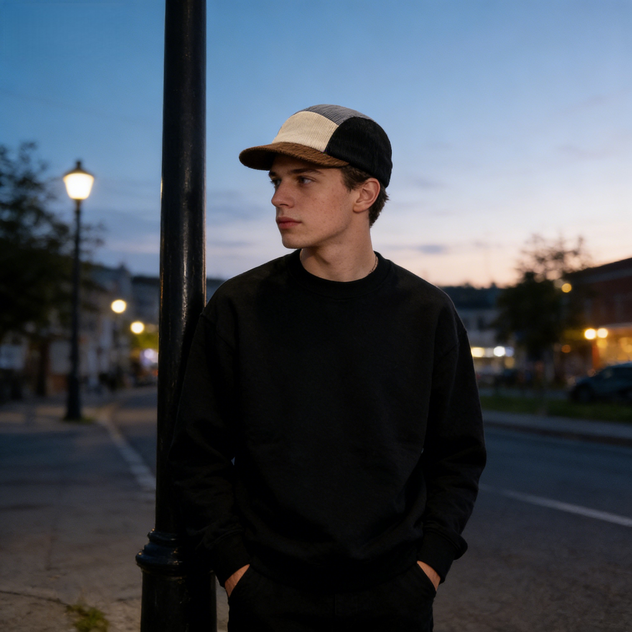 Unisex Vintage Color Block Cor - Corduroy Cap 5 Panel reseña y precio