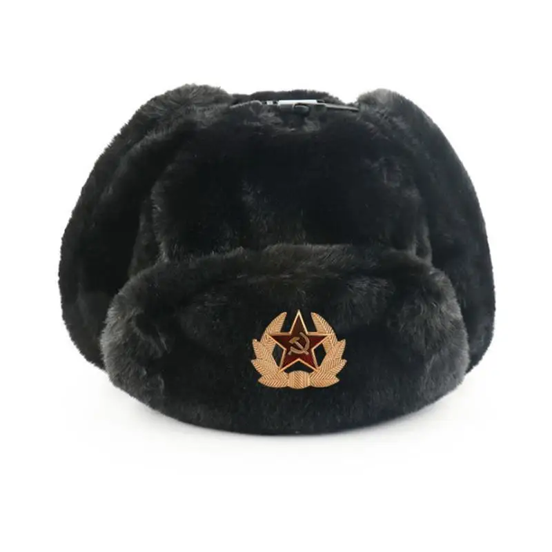 Soviet Badge Ushanka Men&Women - Trapper Hat Ear Flap reseña y precio