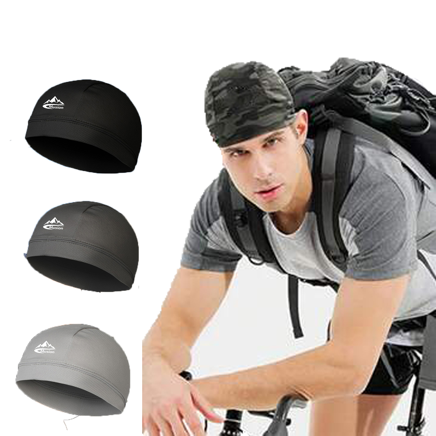 Musion Beanie Cap Bonnet for M - Skull Cap Helmet Liner reseña y precio