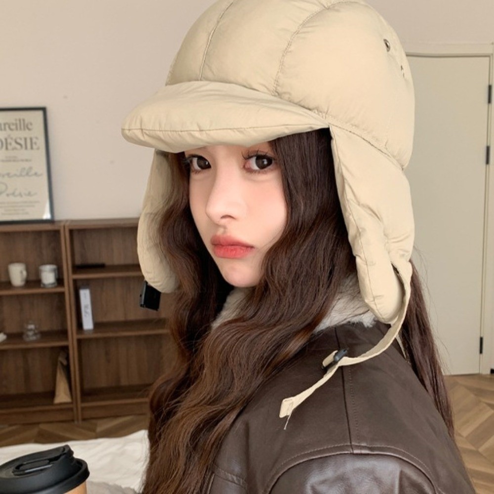 Solid Color Padded Bomber Hats - Trapper Hat Ear Flap reseña y precio