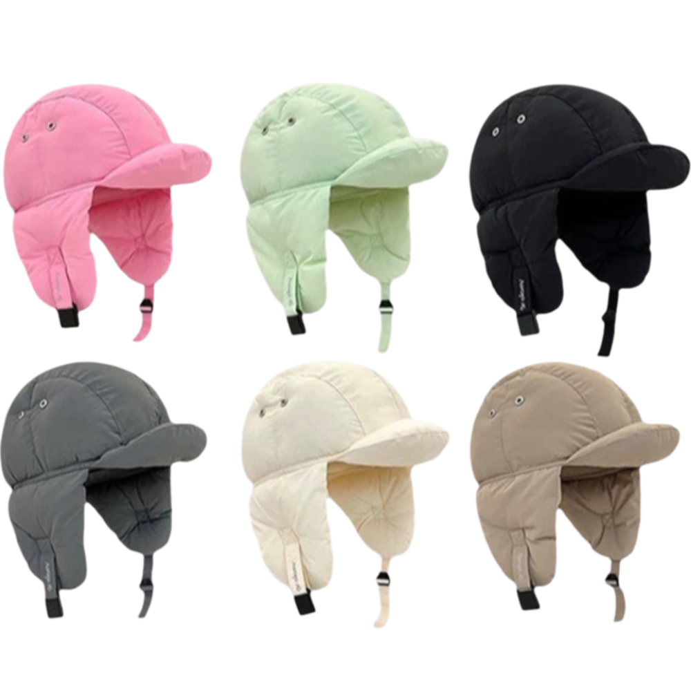 Solid Color Padded Bomber Hats - Trapper Hat Ear Flap reseña y precio