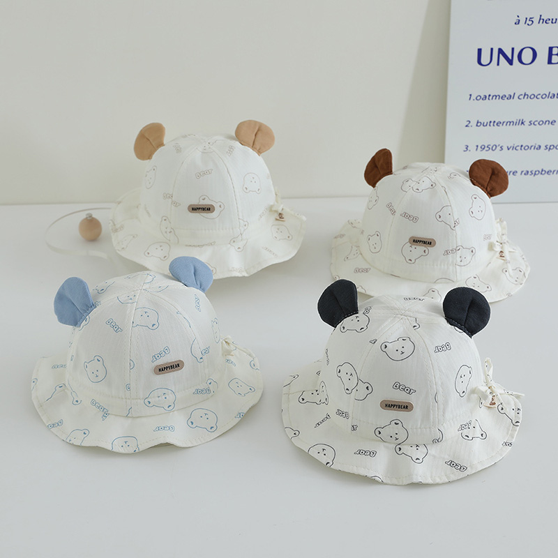 Cartoon Baby Fisherman Hat Cut - Bucket Hat Cotton reseña y precio