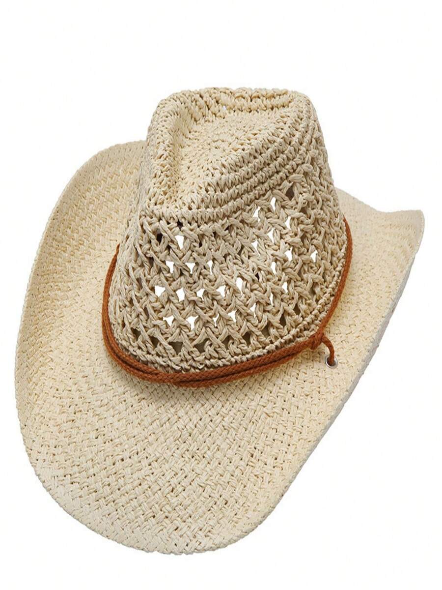 Vintage Hollow Wide Brim Straw - Cowboy Hat Straw reseña y precio