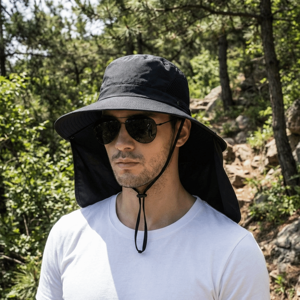 Removable Cloth Men Sun Hat Bi - Visor Sun Hat reseña y precio