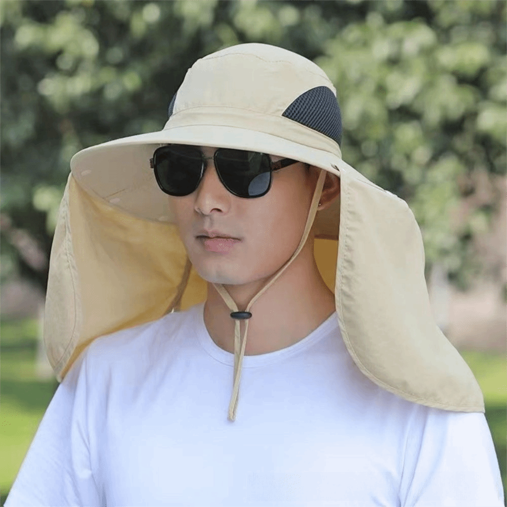 Removable Cloth Men Sun Hat Bi - Visor Sun Hat reseña y precio