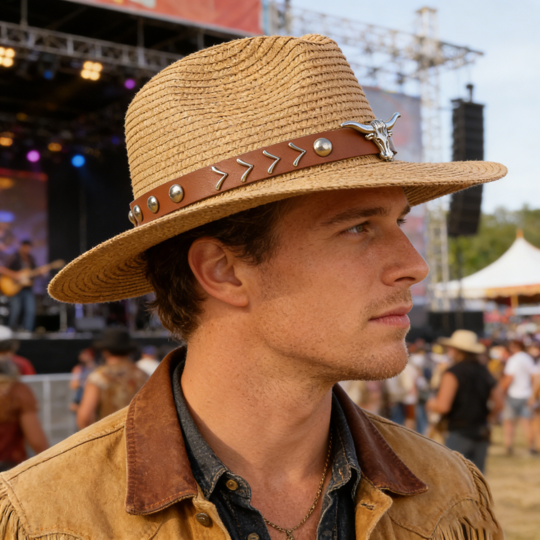 Vintage Straw Western Cowboy H - Cowboy Hat Straw reseña y precio