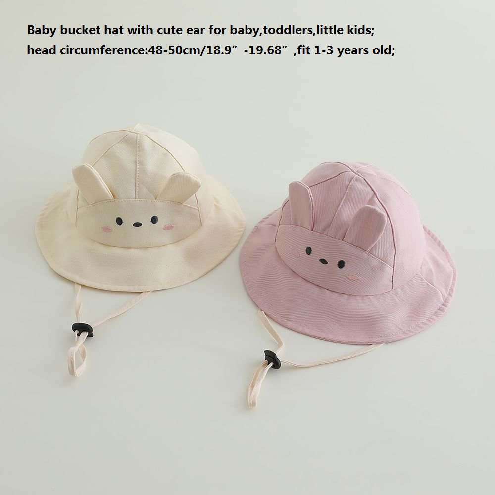 Baby Girls Sun Hat 48-50cm Cot - Bucket Hat Cotton reseña y precio