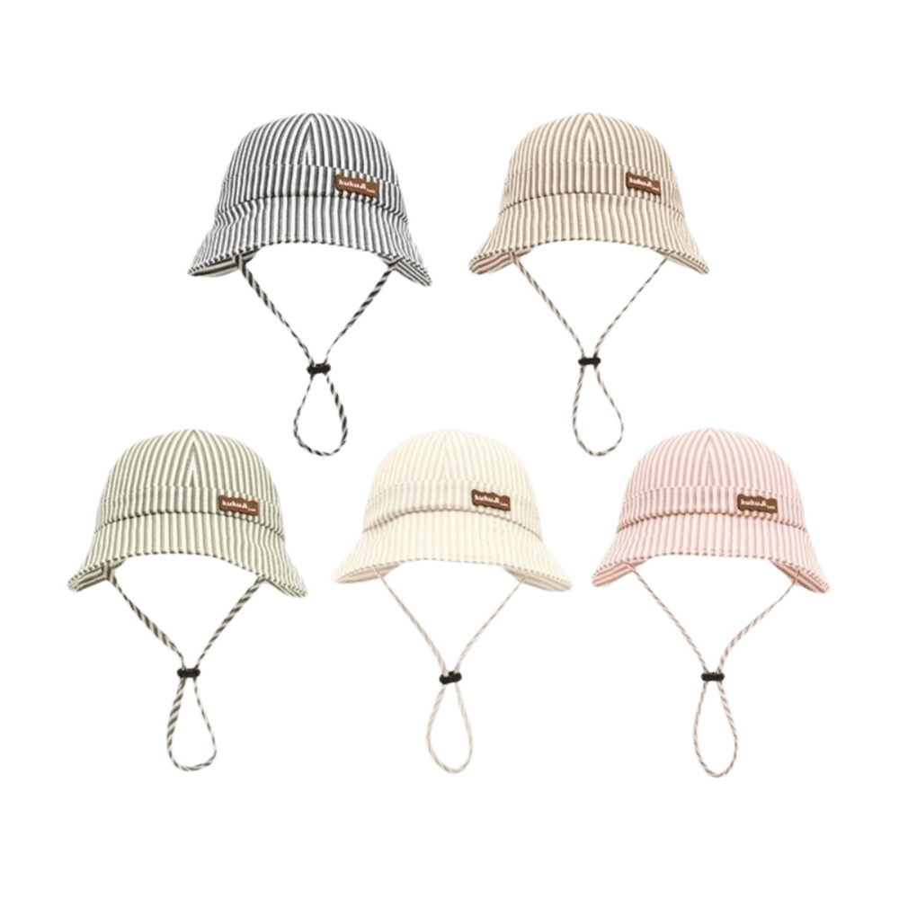 New Striped Baby Bucket Hat Ad - Sun Hat Wide Brim reseña y precio