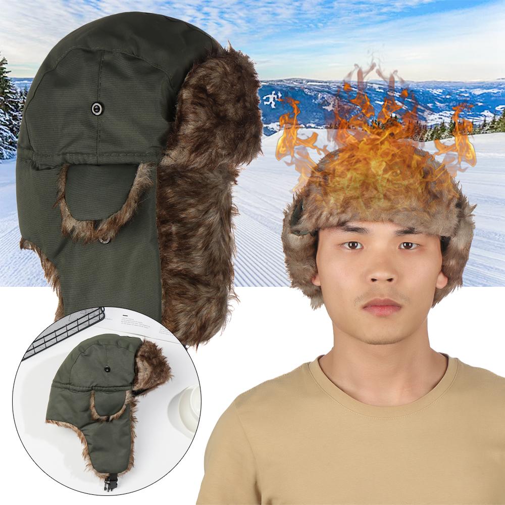 Warm Earflap Trapper Winter Ca - Trapper Hat Ear Flap reseña y precio