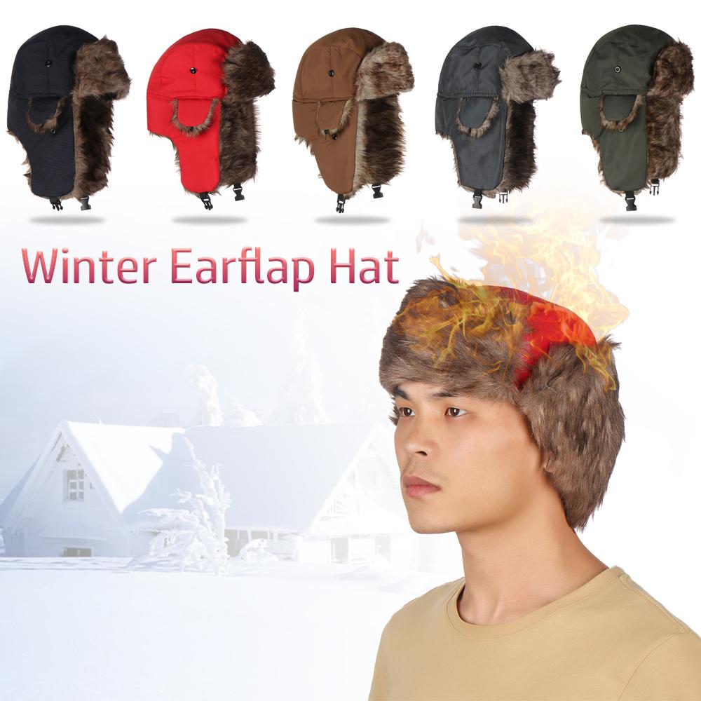 Warm Earflap Trapper Winter Ca - Trapper Hat Ear Flap reseña y precio
