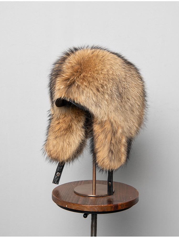 100% Real Fox Fur Hats Women's - Trapper Hat Ear Flap reseña y precio