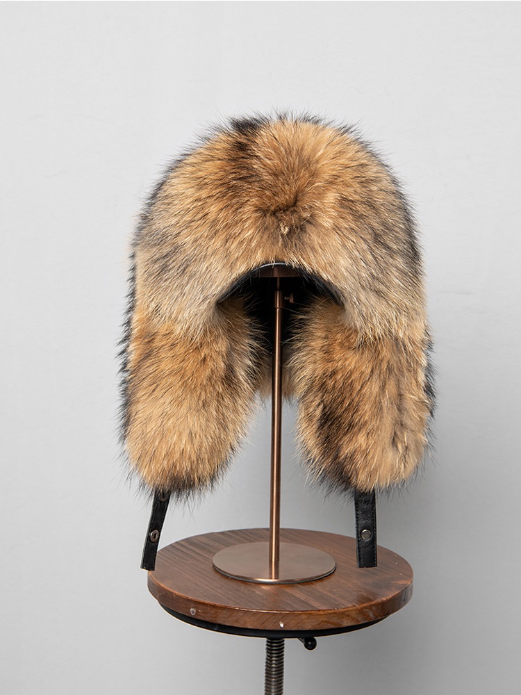 100% Real Fox Fur Hats Women's - Trapper Hat Ear Flap reseña y precio
