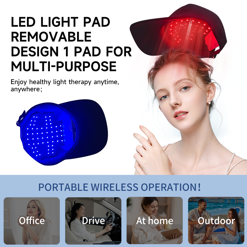 660nm&850nm Red Light Therapy  - Snapback Hat Flat reseña y precio