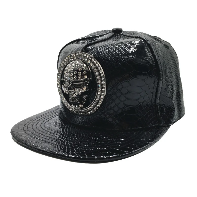 Brand Oohmy Men Women PU Leath - Snapback Hat Flat reseña y precio