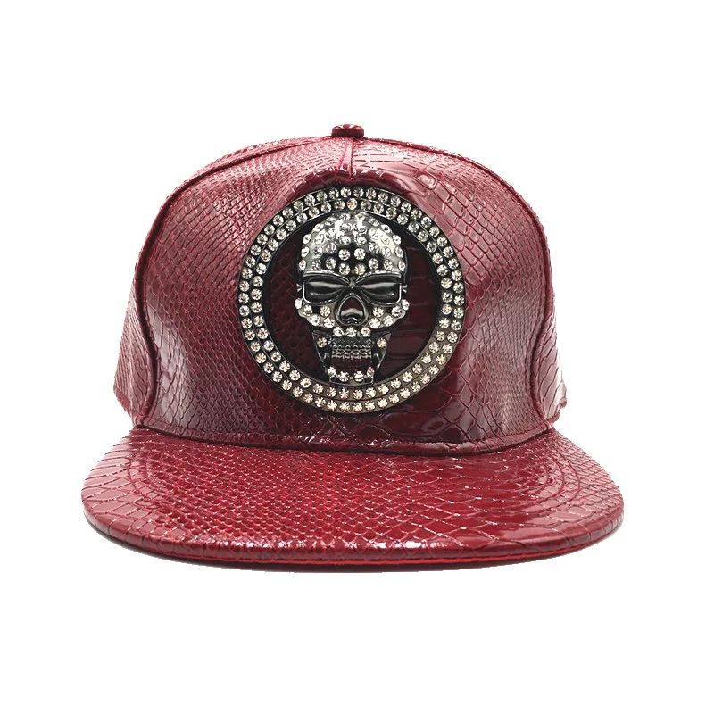 Brand Oohmy Men Women PU Leath - Snapback Hat Flat reseña y precio