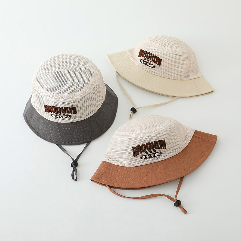 Letter Embroidered Baby Sun Ha - Bucket Hat Cotton reseña y precio