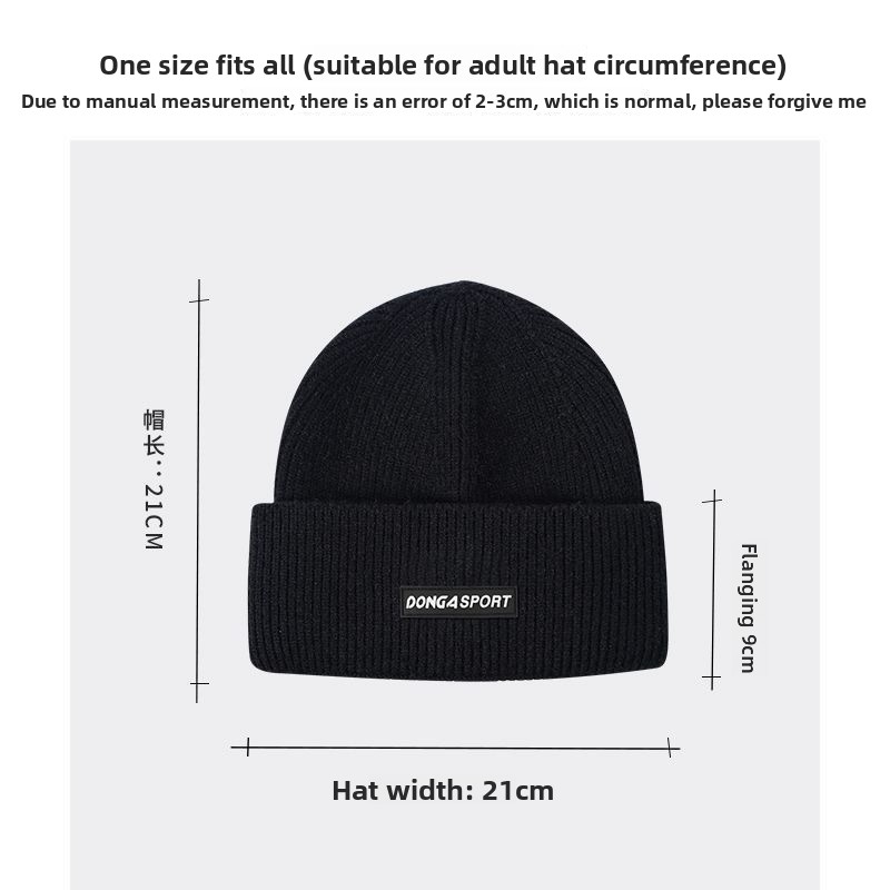 1pc Winter Warm Beanie for Men - Beanie Cuffed Knit reseña y precio